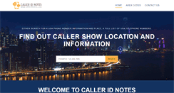 Desktop Screenshot of calleridnotes.com