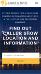 Mobile Screenshot of calleridnotes.com